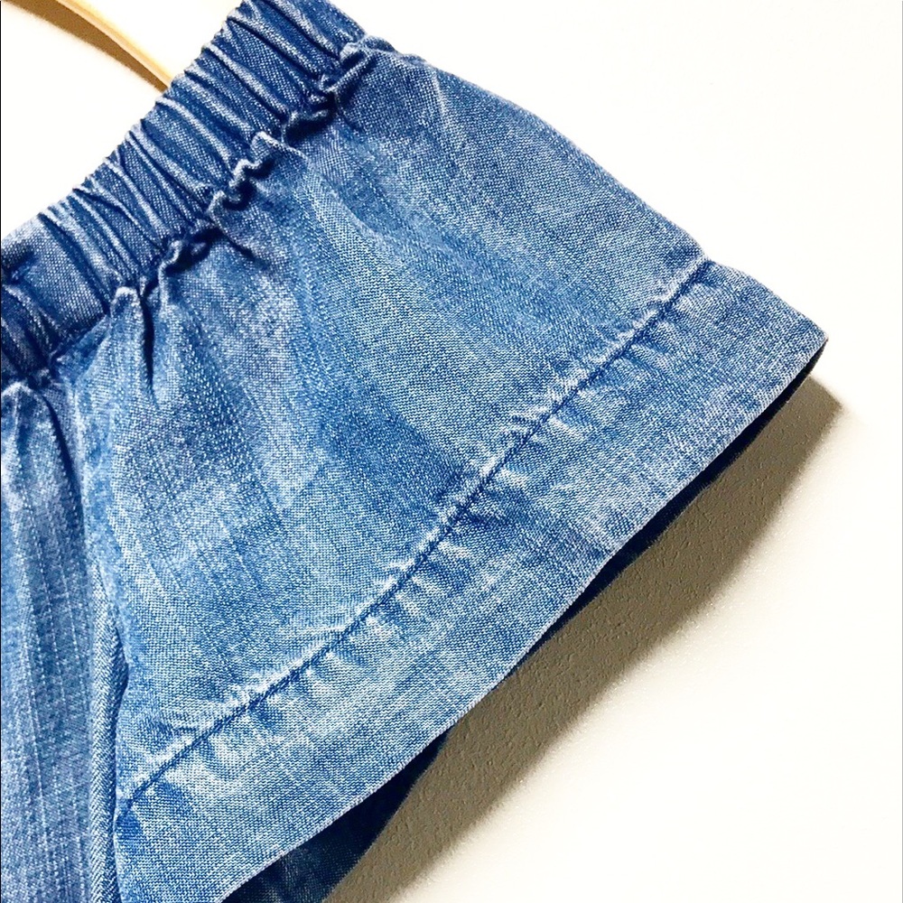 Cloth & Stone Off The Shoulder Chambray Dress - Picture 4 of 8